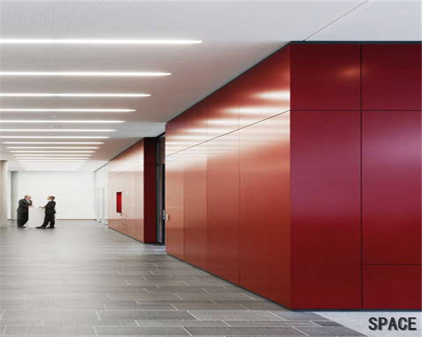 龙潭挂板隔断墙，金属挂板隔断